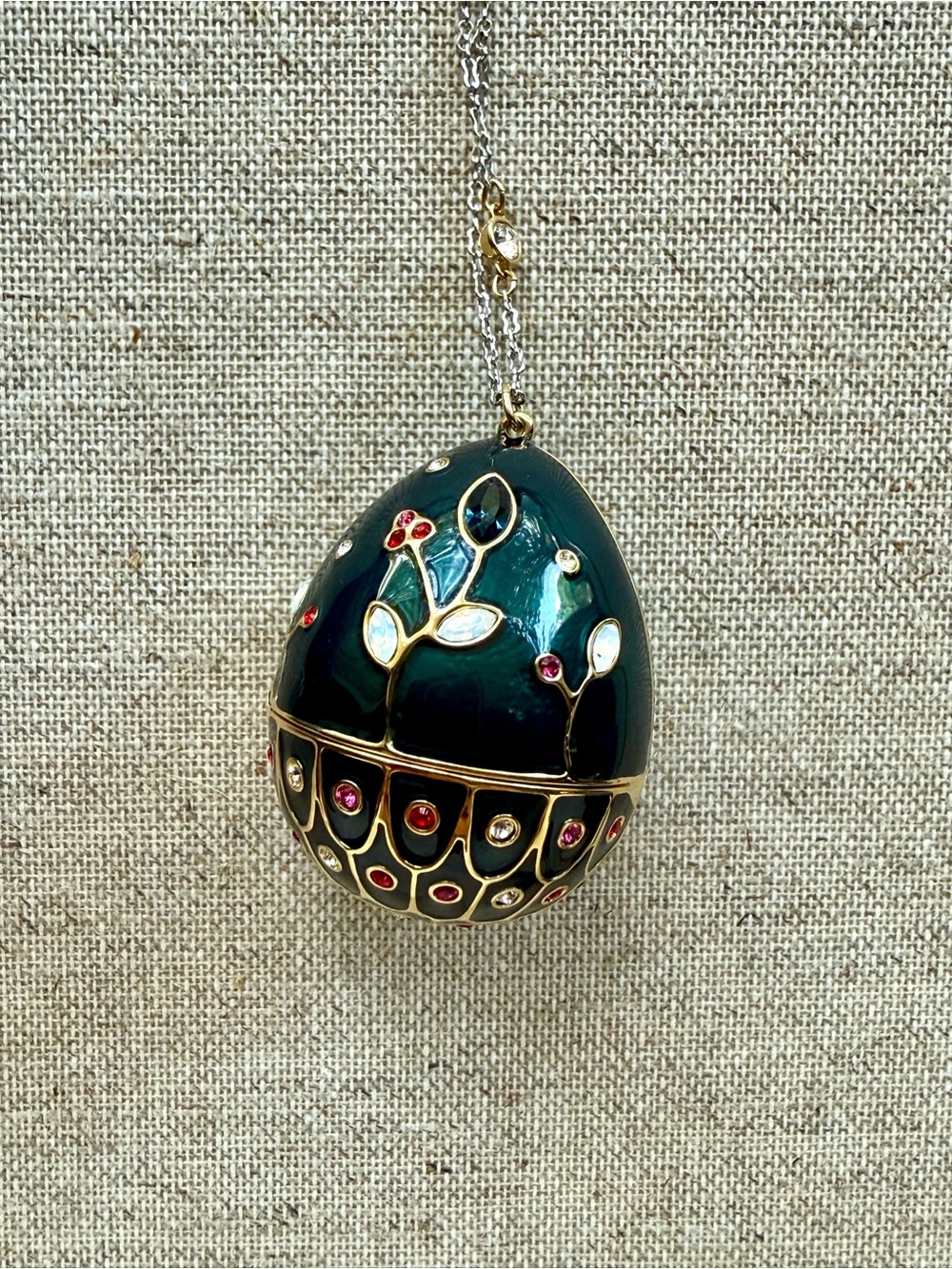 Swarovski Wings of Fantasy Precious Egg Pendant Necklace w/ Box NWT - Picture 5 of 9